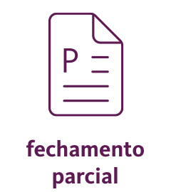 <strong>fechamento parcial</strong>